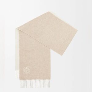 Loewe 28X180 BICOLOR ANAGRAM SCARF (wool& cashmere)